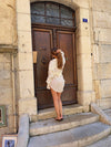 Anyka dress with belt  - Off white