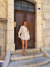 Anyka dress with belt  - Off white