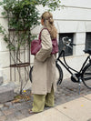 Milu shoulder bag in woven - Burgundy
