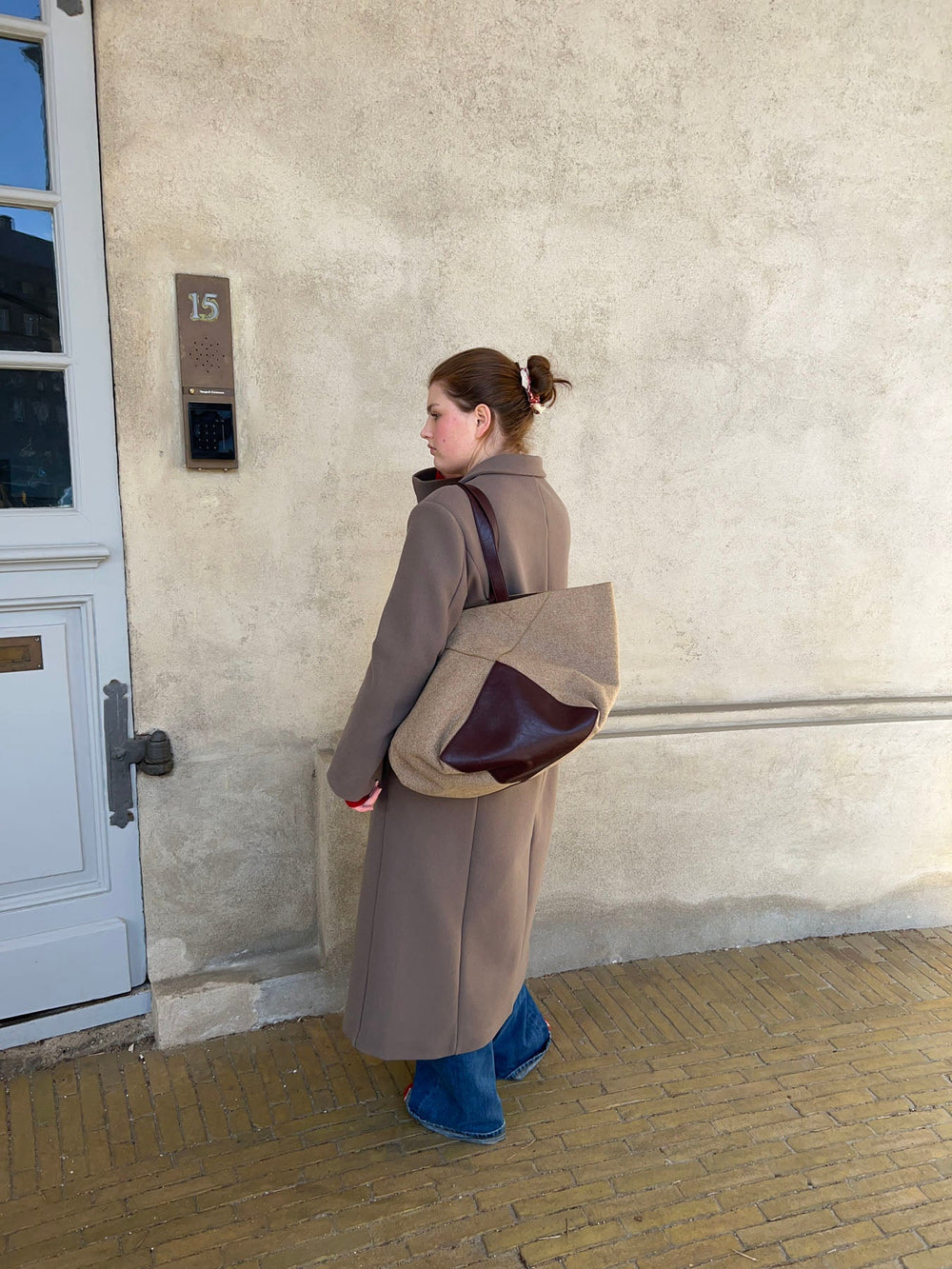 Caracas shoulder bag - Beige/brown