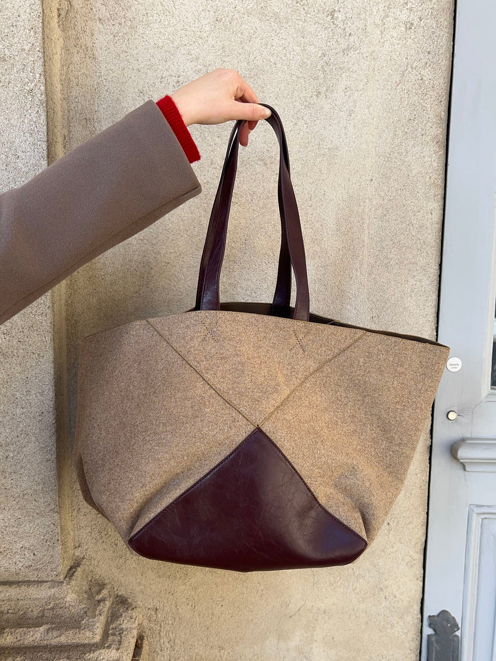 Caracas shoulder bag - Beige/brown