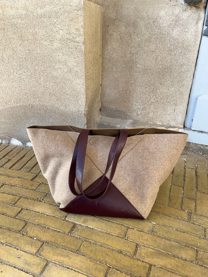 Caracas shoulder bag - Beige/brown