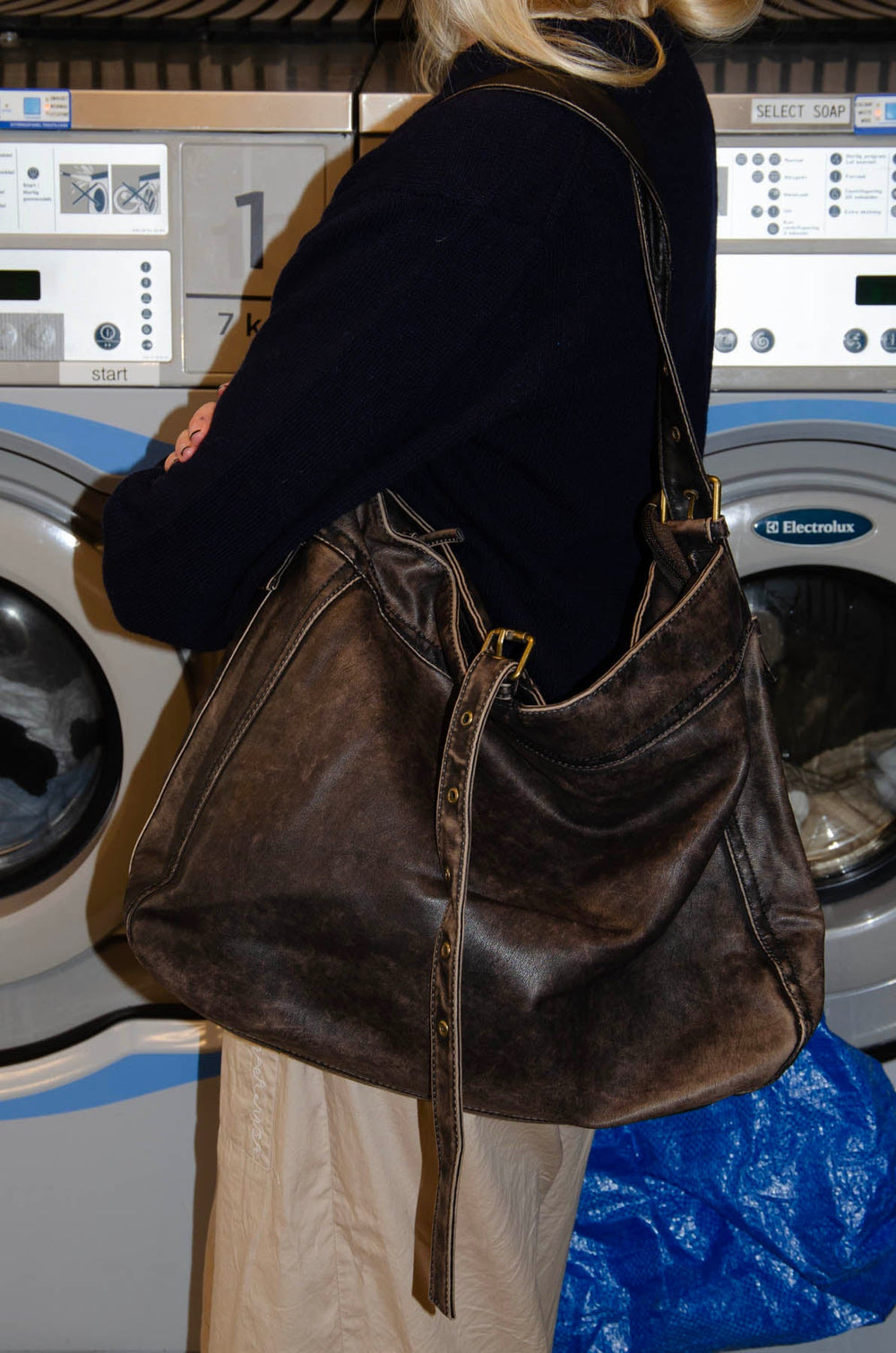 Tyra shoulder bag - Brown