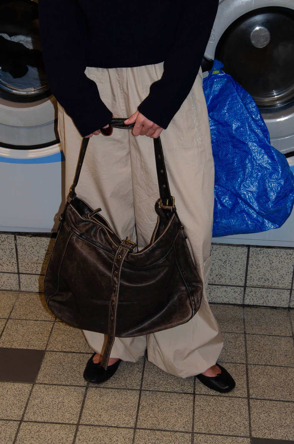 Tyra shoulder bag - Brown