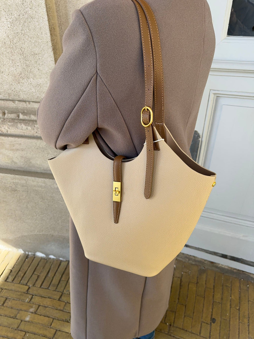 Brasília shoulder bag - Beige