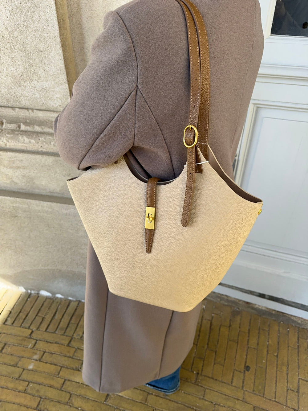 Brasília shoulder bag - Beige