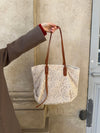 Porto Alegre shoulder bag with lace - Beige