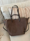 Bergen suede shoulder bag - Brown