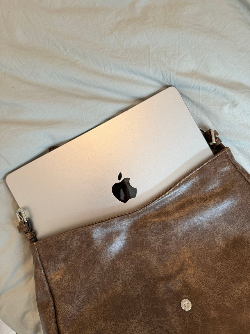 Shenzhen shoulder bag - Brown/silver