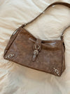 Shenzhen shoulder bag - Brown/silver