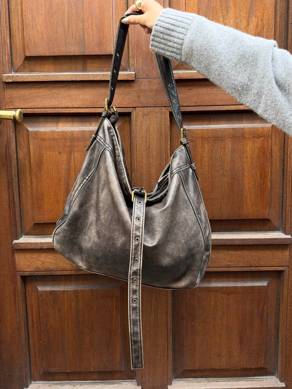 Tyra shoulder bag - Brown