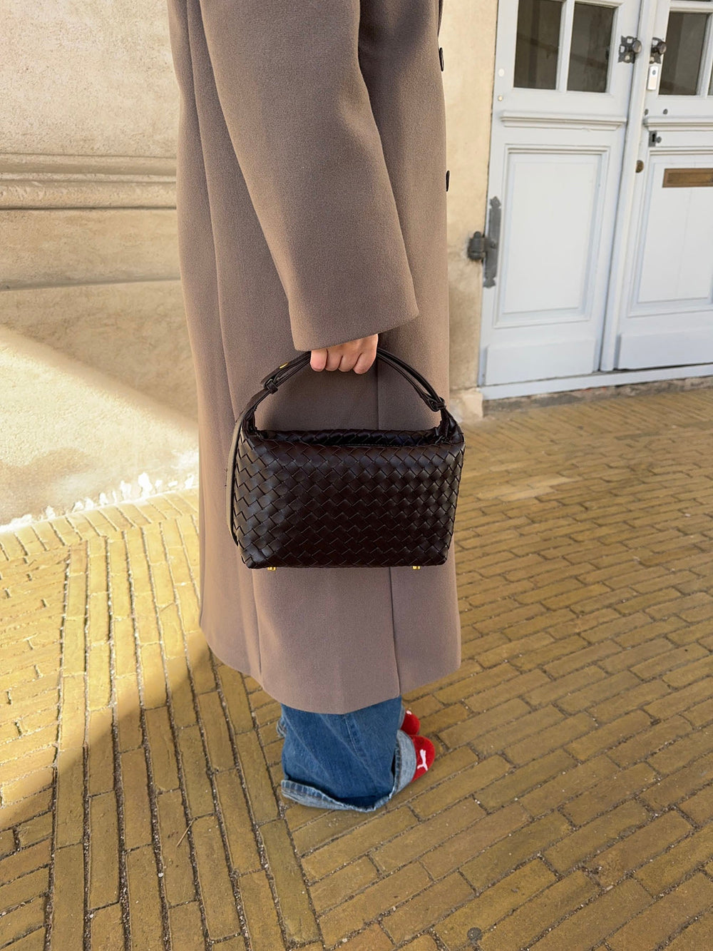 Brooklyn woven bag - Burgundy