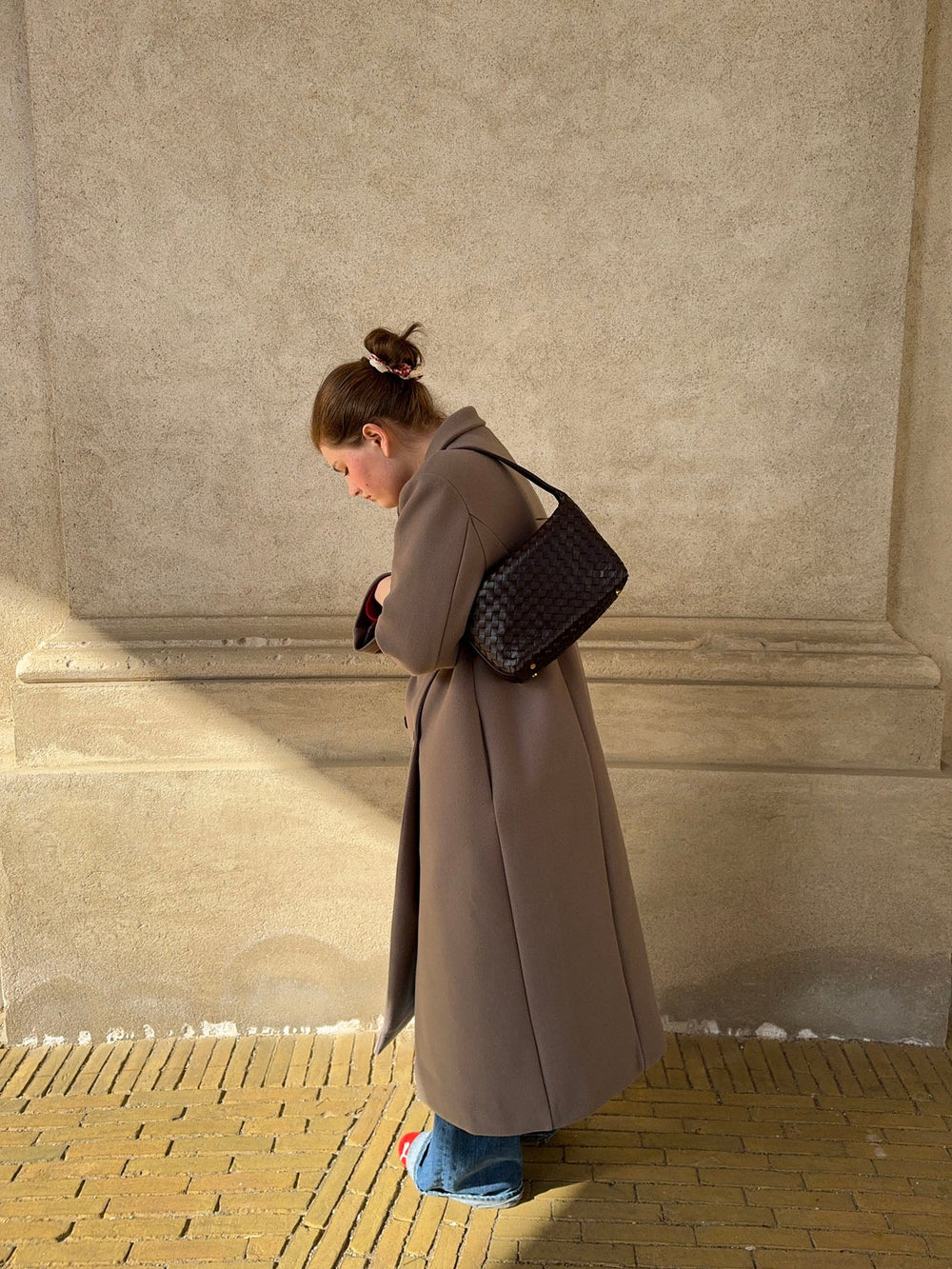 Brooklyn woven bag - Burgundy