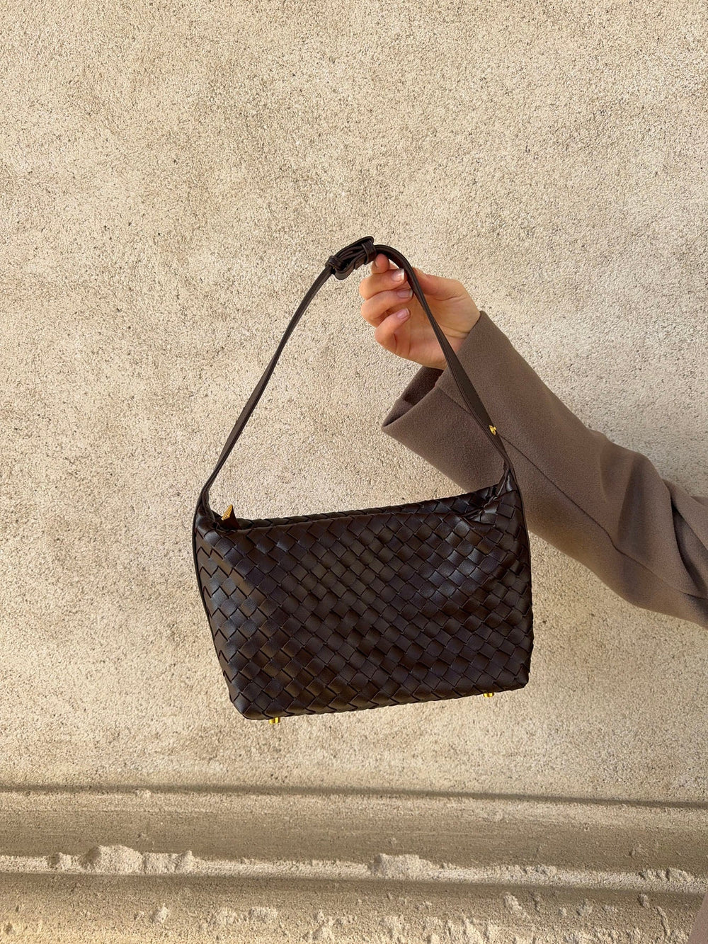 Brooklyn woven bag - Burgundy