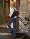 Milu shoulder bag in woven - Brown