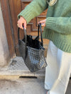 Milu woven handbag - Black