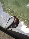 Lara leather shoulder bag - Brown