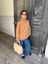 Bergen suede shoulder bag - Beige