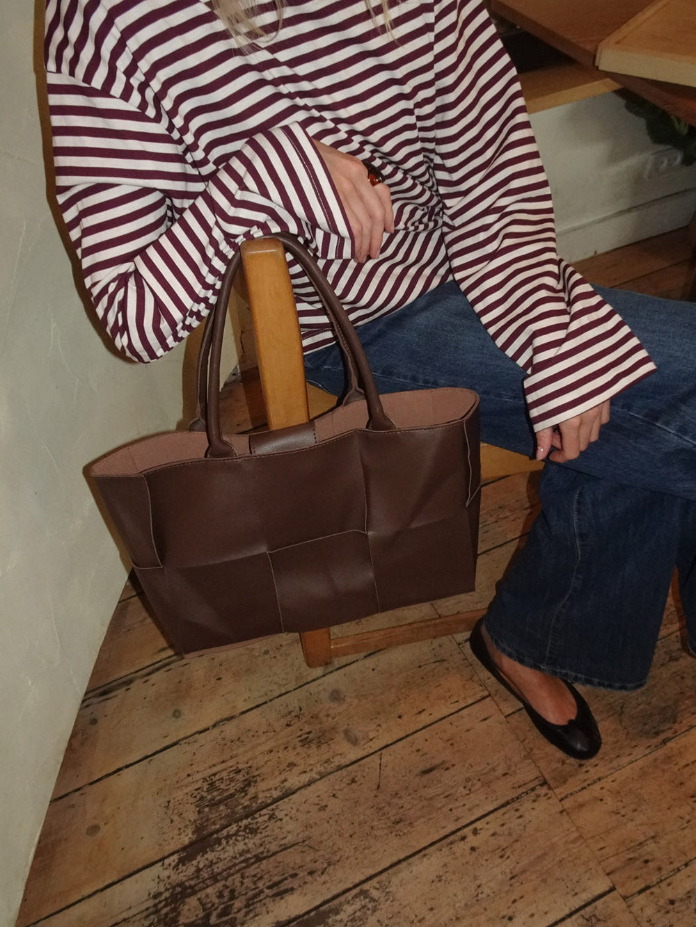 Kaia shoulder bag - Brown