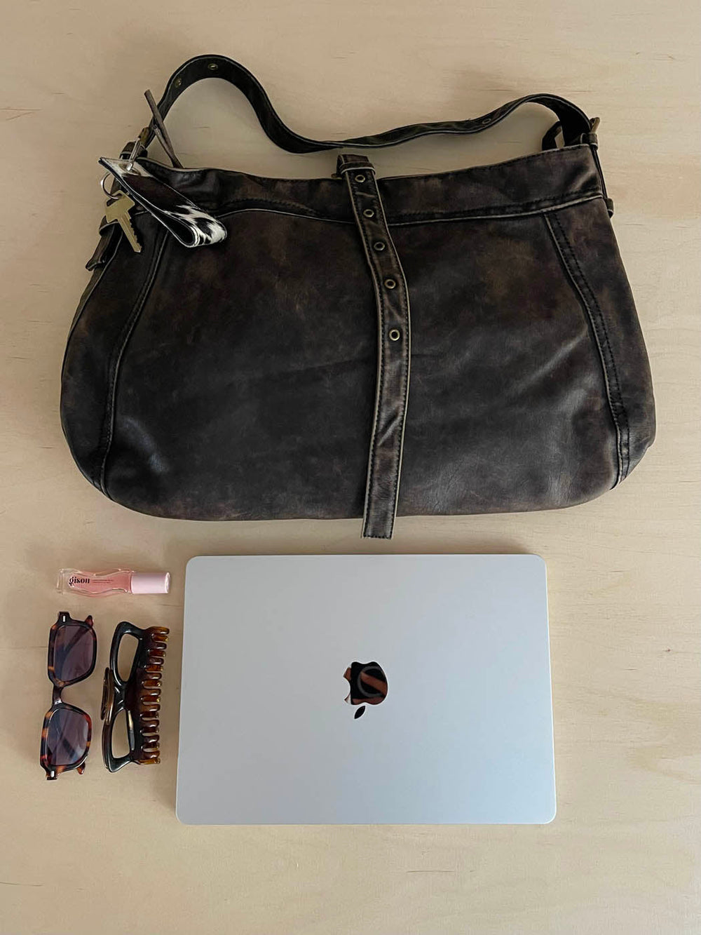 Tyra shoulder bag - Brown