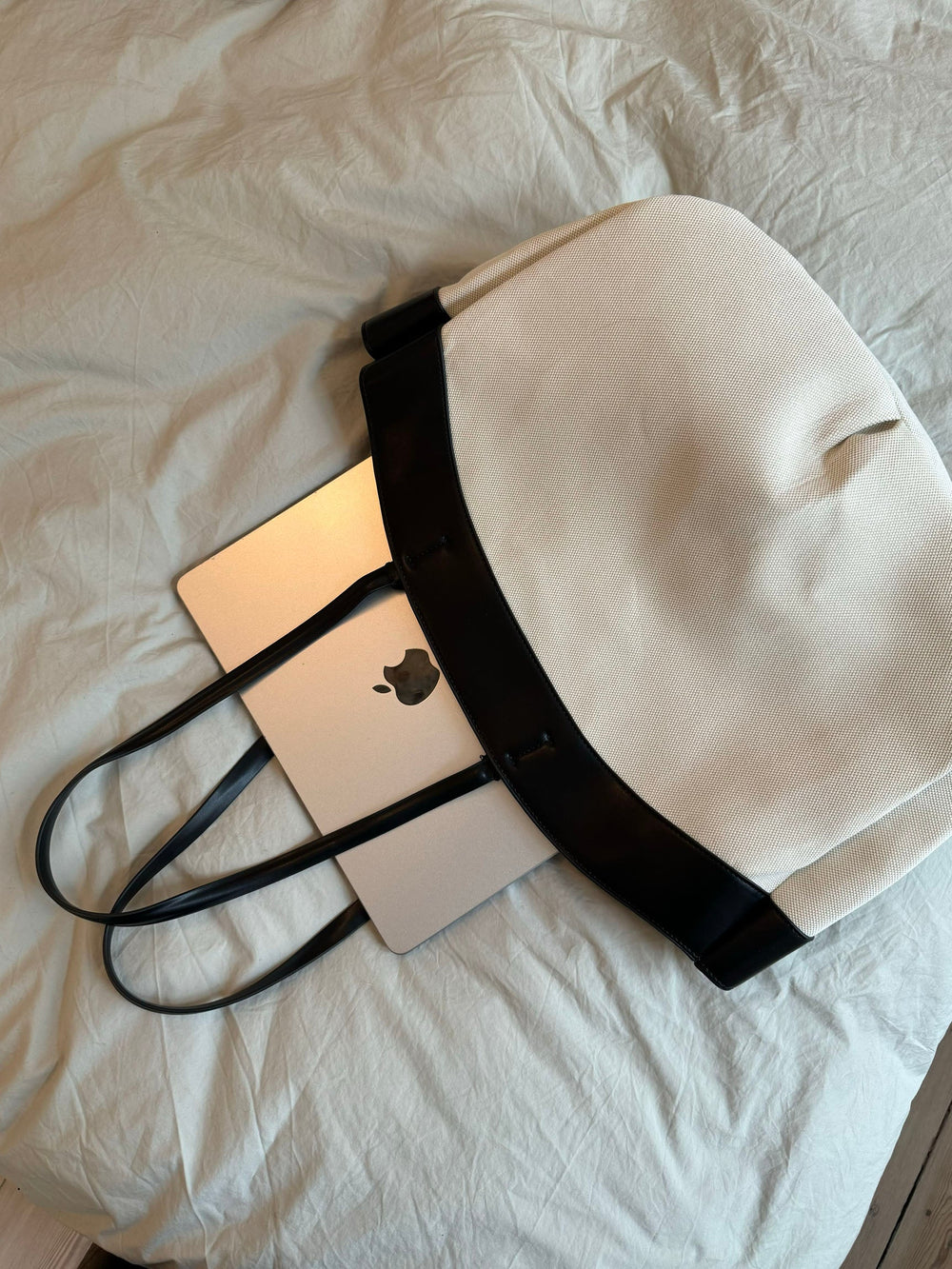 Dehli shoulder bag - Off white/black