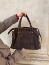 Manhattan suede bag - Brown