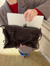 Manhattan suede bag - Brown