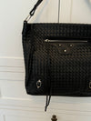 Mumbai woven shoulder bag - Black