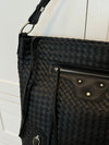 Mumbai woven shoulder bag - Black