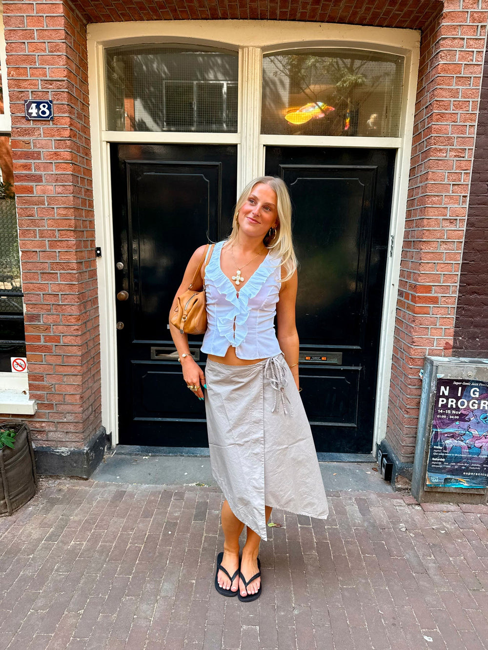 Scandivv wrap skirt - Beige