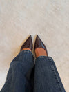 Ydun slingback heels with details - Dark brown