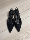 Suzanne slingback heels with details - Black