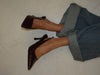 Donnatella slingback heels - Dark red