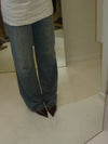 Donnatella slingback heels - Dark red