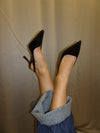 Donnatella slingback heels - Black