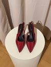 Robin slingback mules – Red