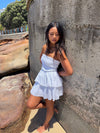 Lissy smock dress - White embroidery
