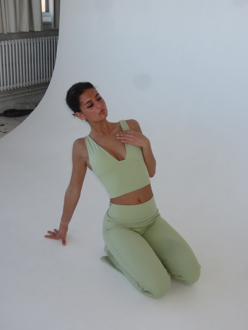 Ultimate v-neck top - Matcha