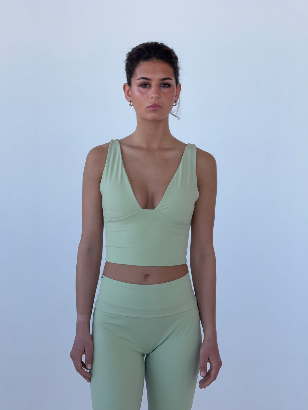 Ultimate v-neck top - Matcha