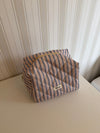 Honey large toiletry bag – Light blue stripes