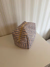 Honey large toiletry bag – Light blue stripes