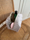 Honey large toiletry bag with pattern - Off white