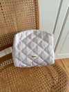 Honey large toiletry bag with pattern - Off white