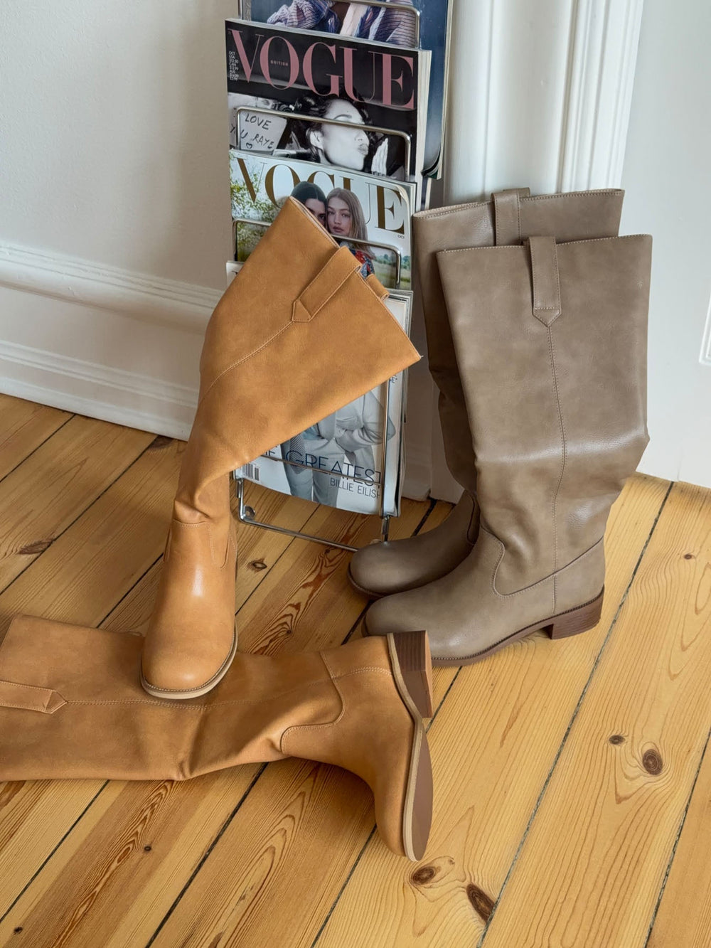 Justina tall boots - Camel