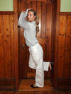 Thora straight pants - off white