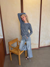 Josa striped knit -  Blue/brown