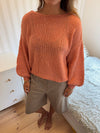 Berna knit with tie detail - Rose