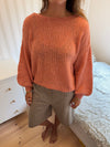 Berna knit with tie detail - Rose