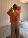 Berna knit with tie detail - Rose