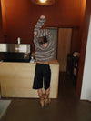 Sissal knit with stripes - Brown